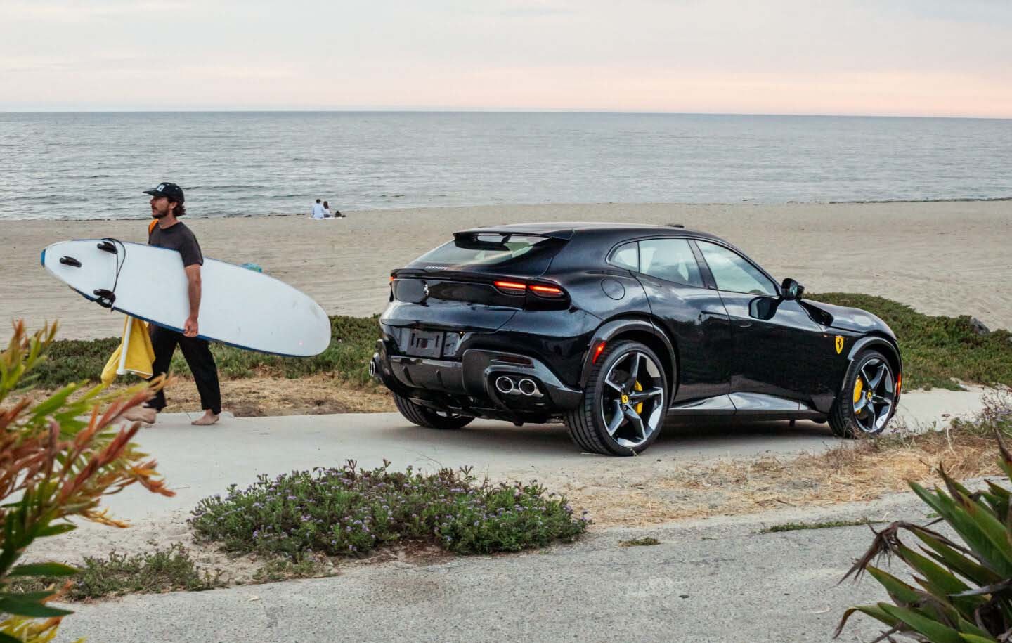 Ferrari And Surfer