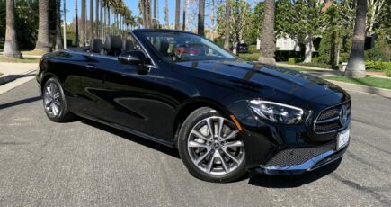 Mercedes E450 Convertible front